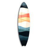 Retro Horizon | Surfboard Glass Wall Art