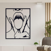 ・"V Tongue"・Premium Metal Wall Art - Limited Edition - ArtDesigna Glass Printing Wall Art