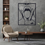 ・"V Tongue"・Premium Metal Wall Art - Limited Edition - ArtDesigna Glass Printing Wall Art