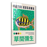 Yayoi Kusama Tropical Fish Japanese Pop Art | Glass Wall Art