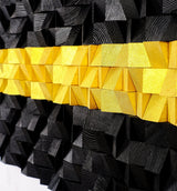 Golden Way| Premium Wood Handmade Wall Sculpture - Limited Edition