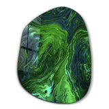 Green Ink | Glass Wall Art