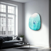 ・"Maldives"・Amorphous Collection Glass Wall Art - ArtDesigna Glass Printing Wall Art