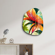 ・"Flowers of Secret Garden"・Amorphous Collection Glass Wall Art - ArtDesigna Glass Printing Wall Art