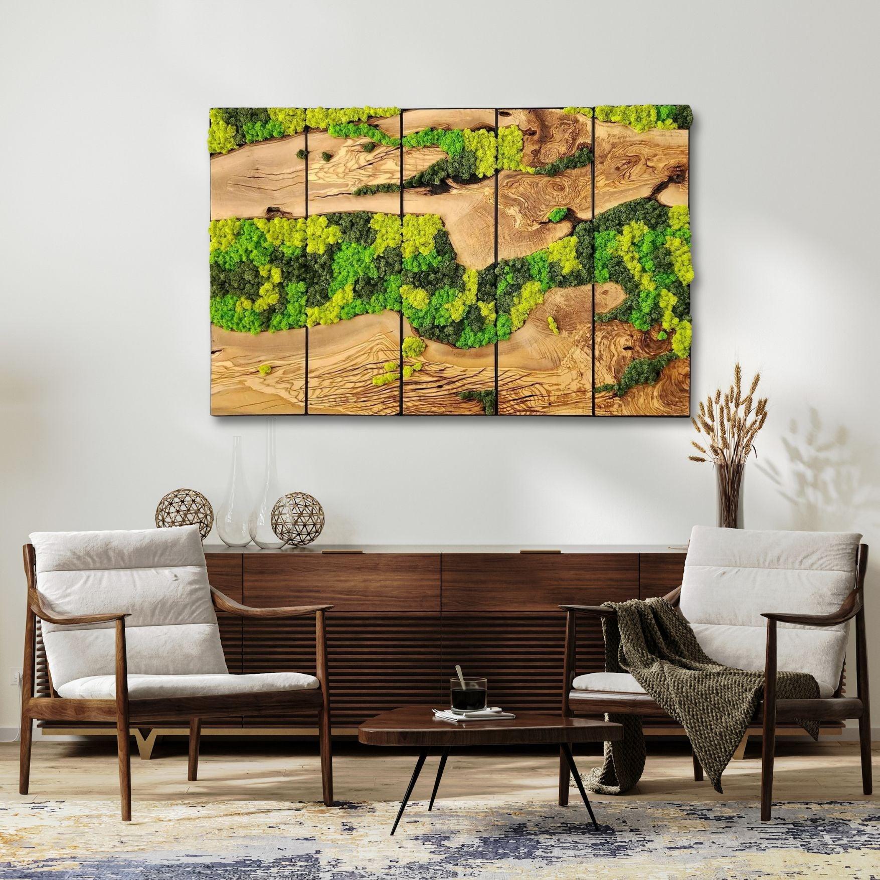 Unexplored Moss Forest | Premium Handmade Wall Sculptures - Artdesigna