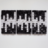 Black and White | Wood Wall Sculpture