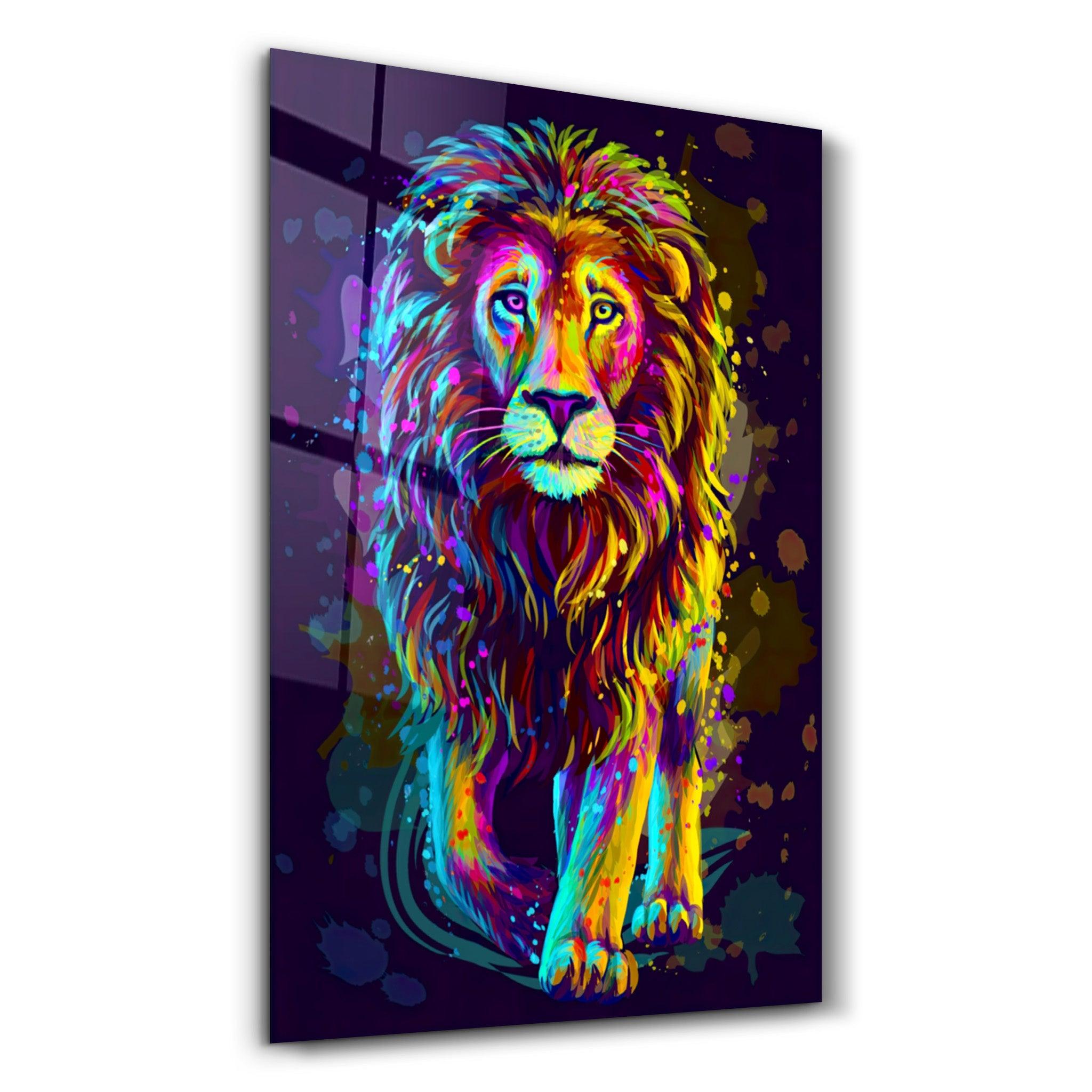 The King | Glass Wall Art - Artdesigna