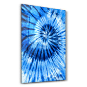 Blue Feather | Glass Wall Art - Artdesigna