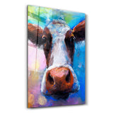Cow Smiling | Glass Wall Art