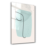 Abstract Shapes and Line V2 | Glass Wall Art - Artdesigna