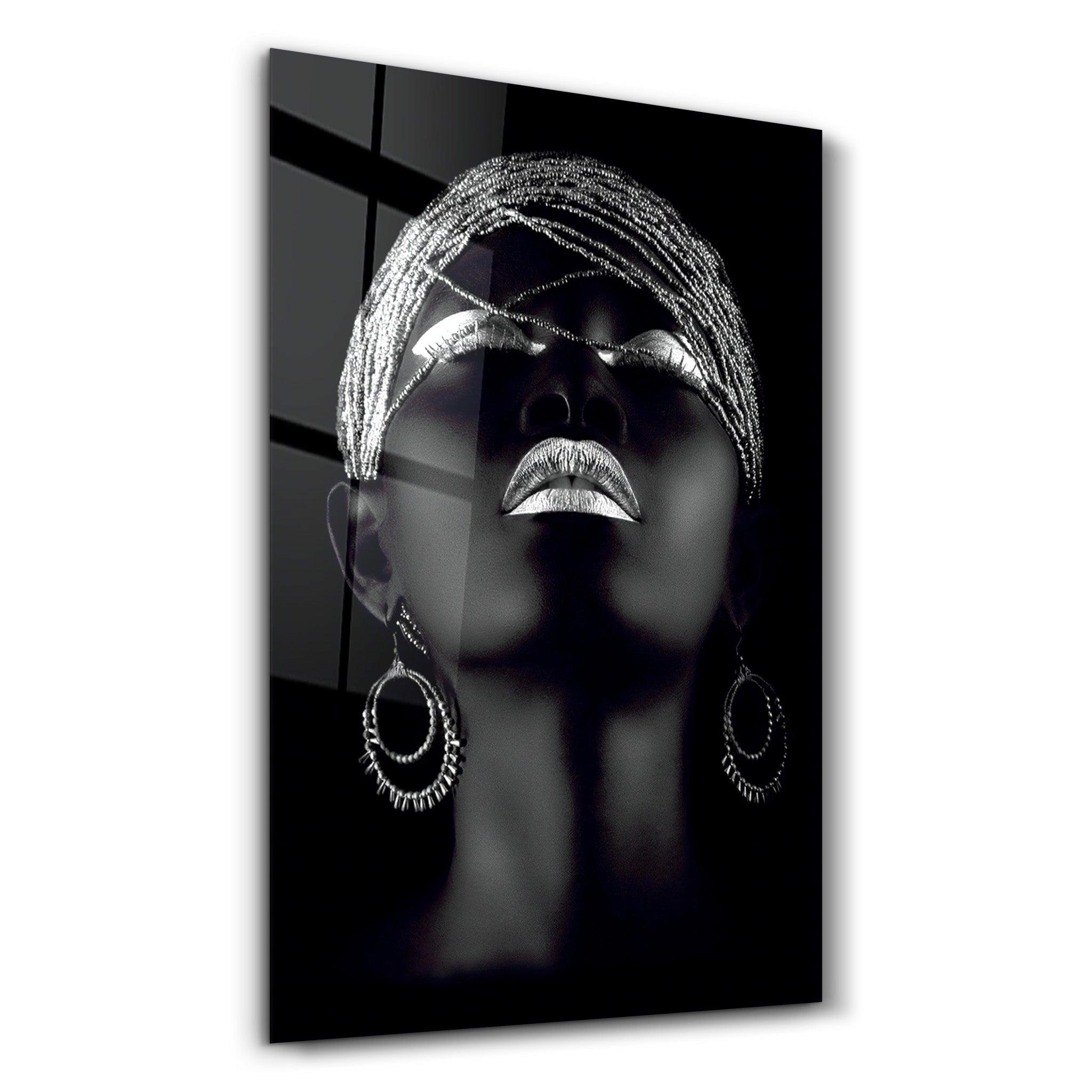 Freedom Of Silver | Glass Wall Art - Artdesigna