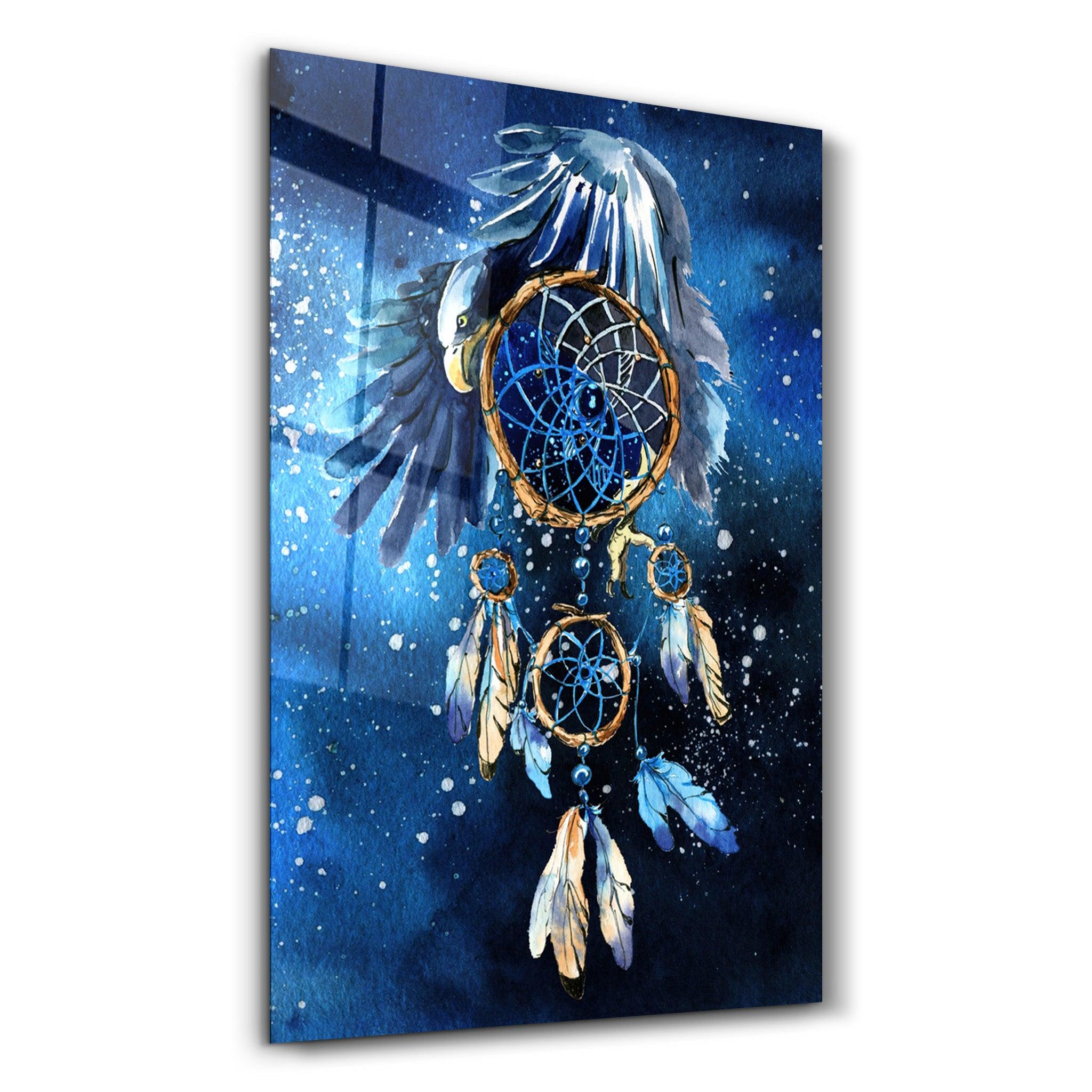 The Dream Catcher | Glass Wall Art - Artdesigna