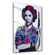 Vintage Leia | Glass Wall Art - Artdesigna