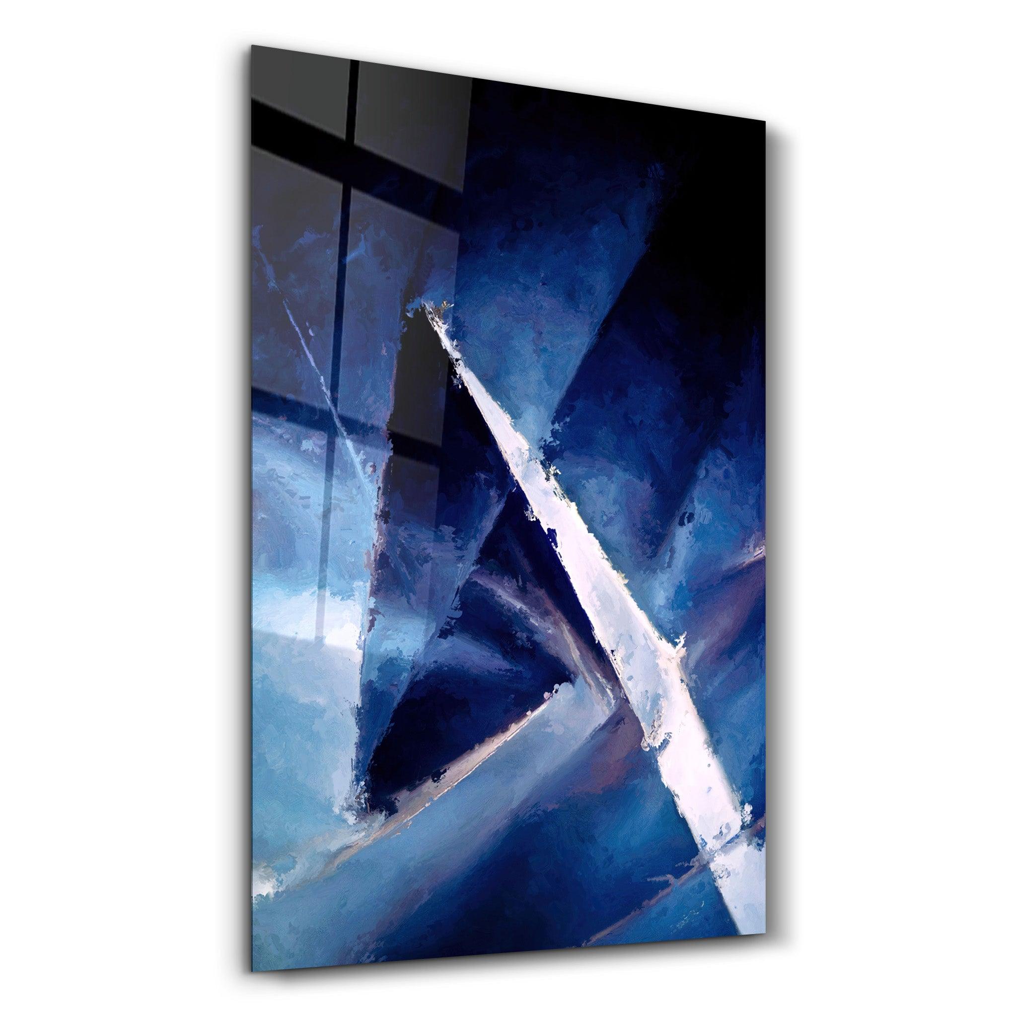 Fuzzy Ice | Glass Wall Art - Artdesigna