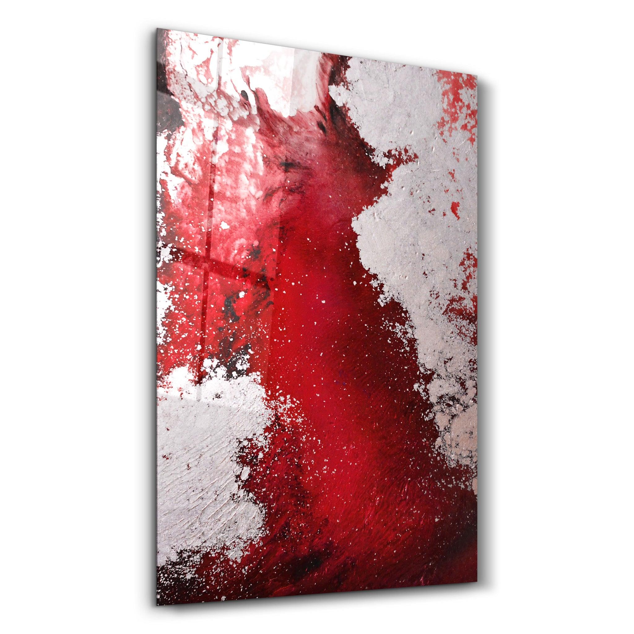 Bird's Eye In Red V3 | Glass Wall Art - Artdesigna