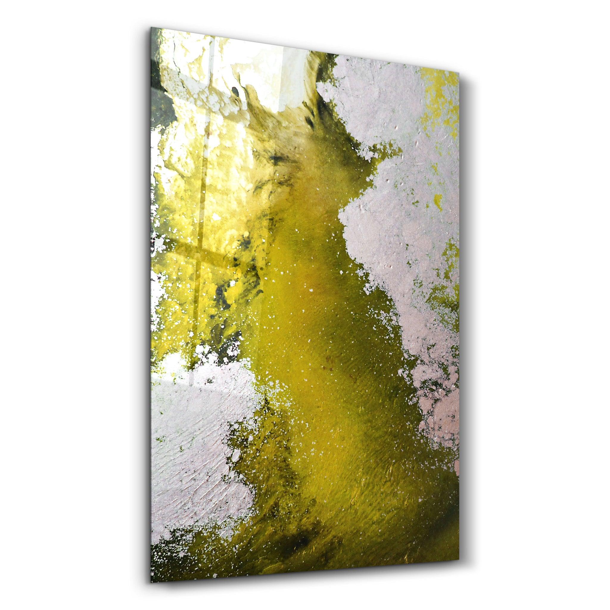 Bird's Eye In Yellow | Glass Wall Art - Artdesigna