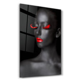 Red Expressions | Glass Wall Art