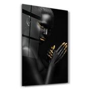 Dipped in Gold | Glass Wall Art - Artdesigna