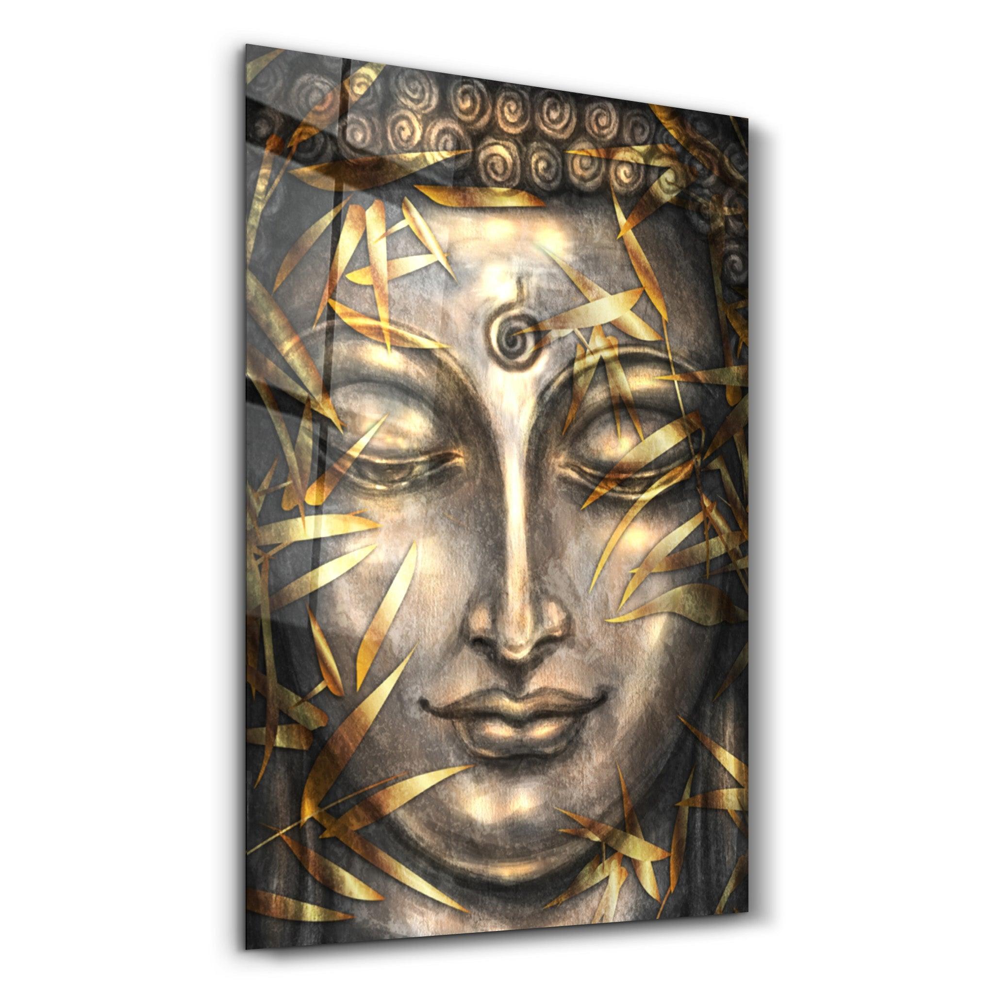 Lord Buddha | Glass Wall Art - Artdesigna