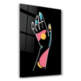 Modern Line Abstract V13 | Glass Wall Art