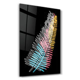 Modern Line Abstract V14 | Glass Wall Art