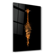 Giraffo | Glass Wall Art - Artdesigna