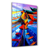 Boats Meeting | Glass Wall Art