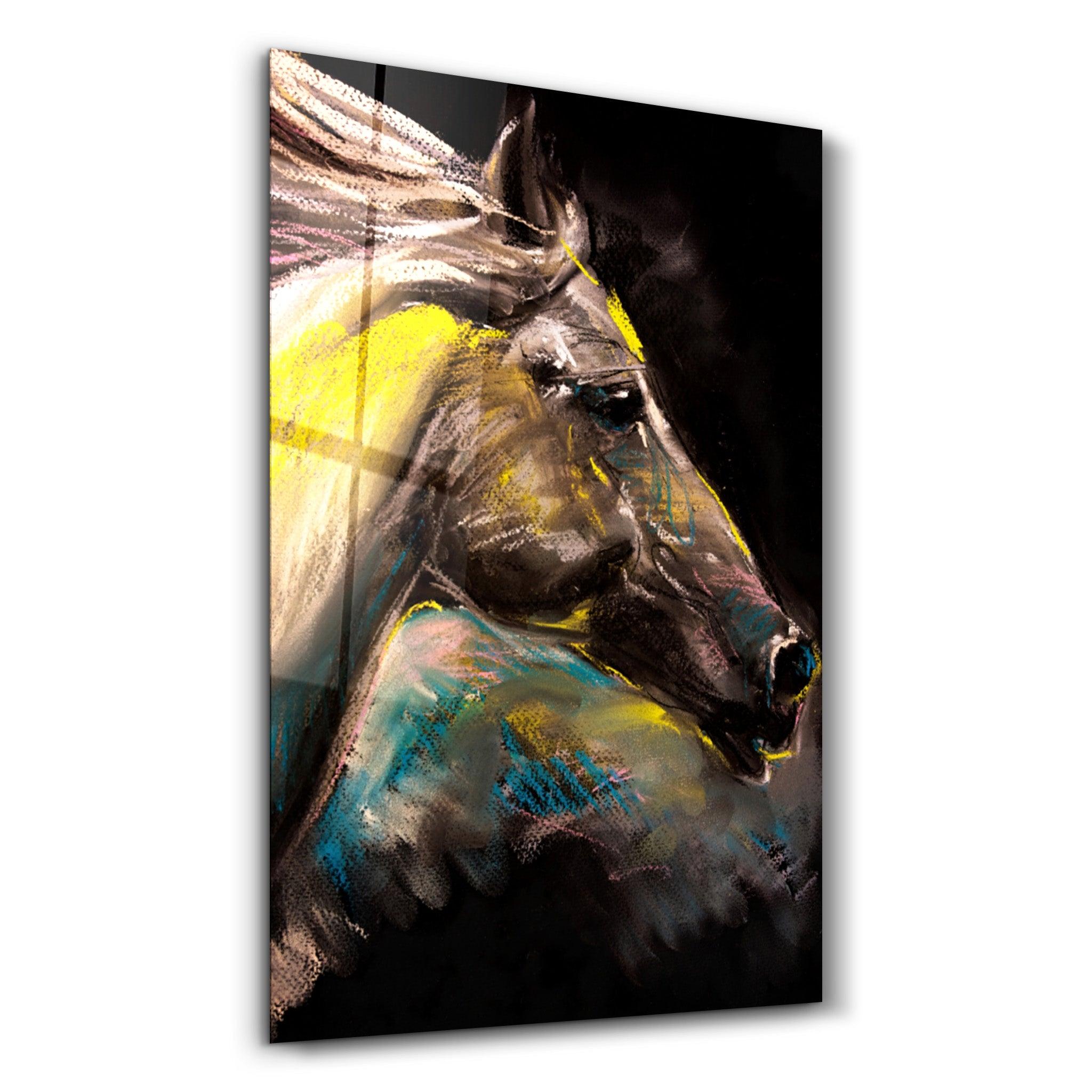 Run to Wild | Glass Wall Art - Artdesigna