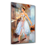 Ballerina Oil Painting | Glass Wall Art
