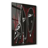 Lines and Faces 2 | Glass Wall Art