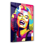 Marilyn | Glass Wall Art - Artdesigna