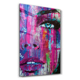 Woman Face | Glass Wall Art