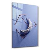 Moon in Cage | Glass Wall Art