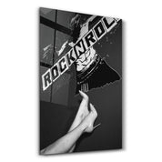 Rock n Roll | Designer's Collection Glass Wall Art - Artdesigna