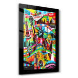 Statue of Liberty Pop Art | Glass Wall Art
