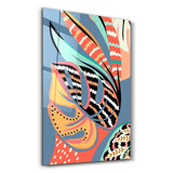 Tropical Leaves Illustration 4 | Glass Wall Art