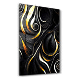 Golden Black Wood | Secret World Collection Glass Wall Art