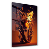 Tiger Vase | Glass Wall Art
