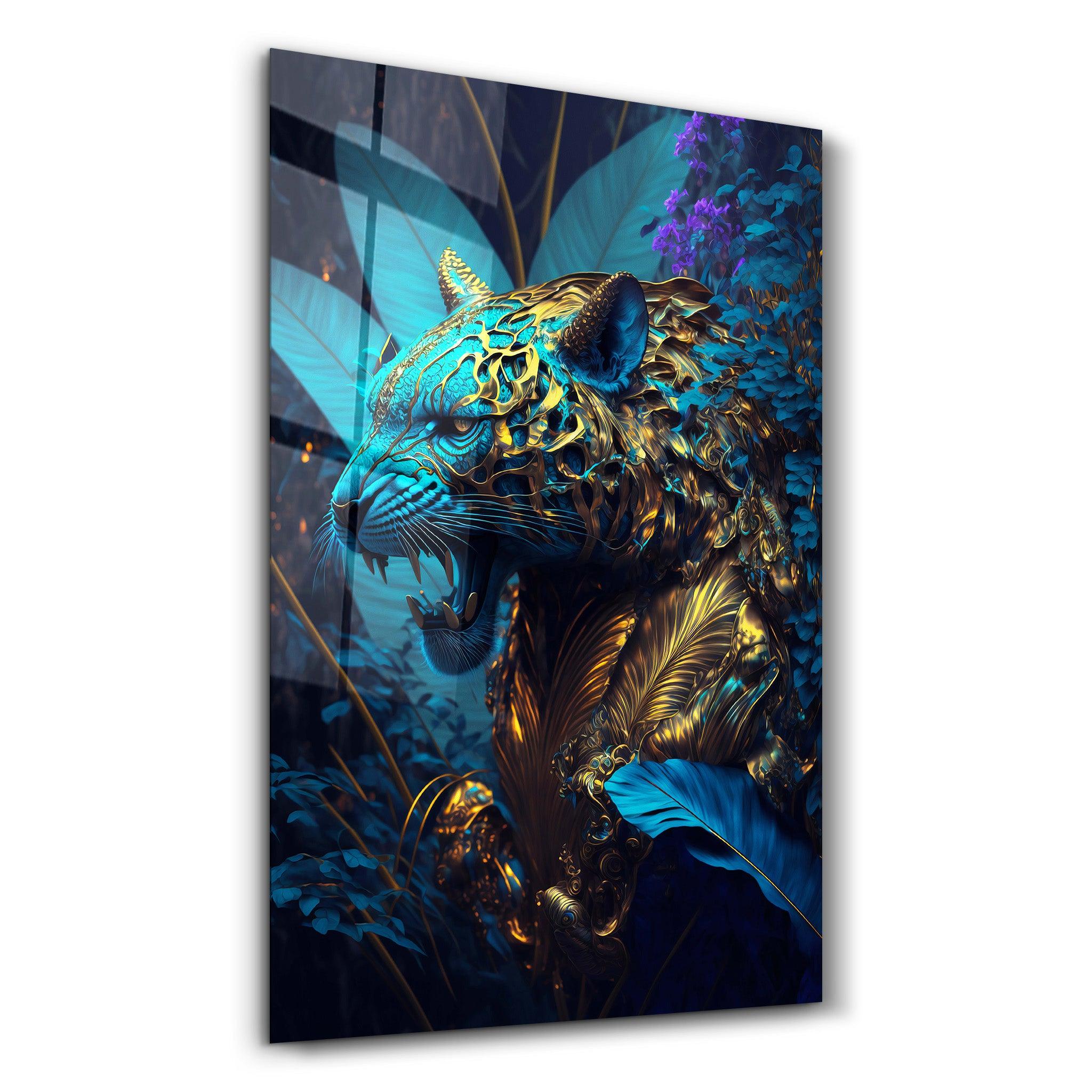 Blue Side | Secret World Collection Glass Wall Art - Artdesigna