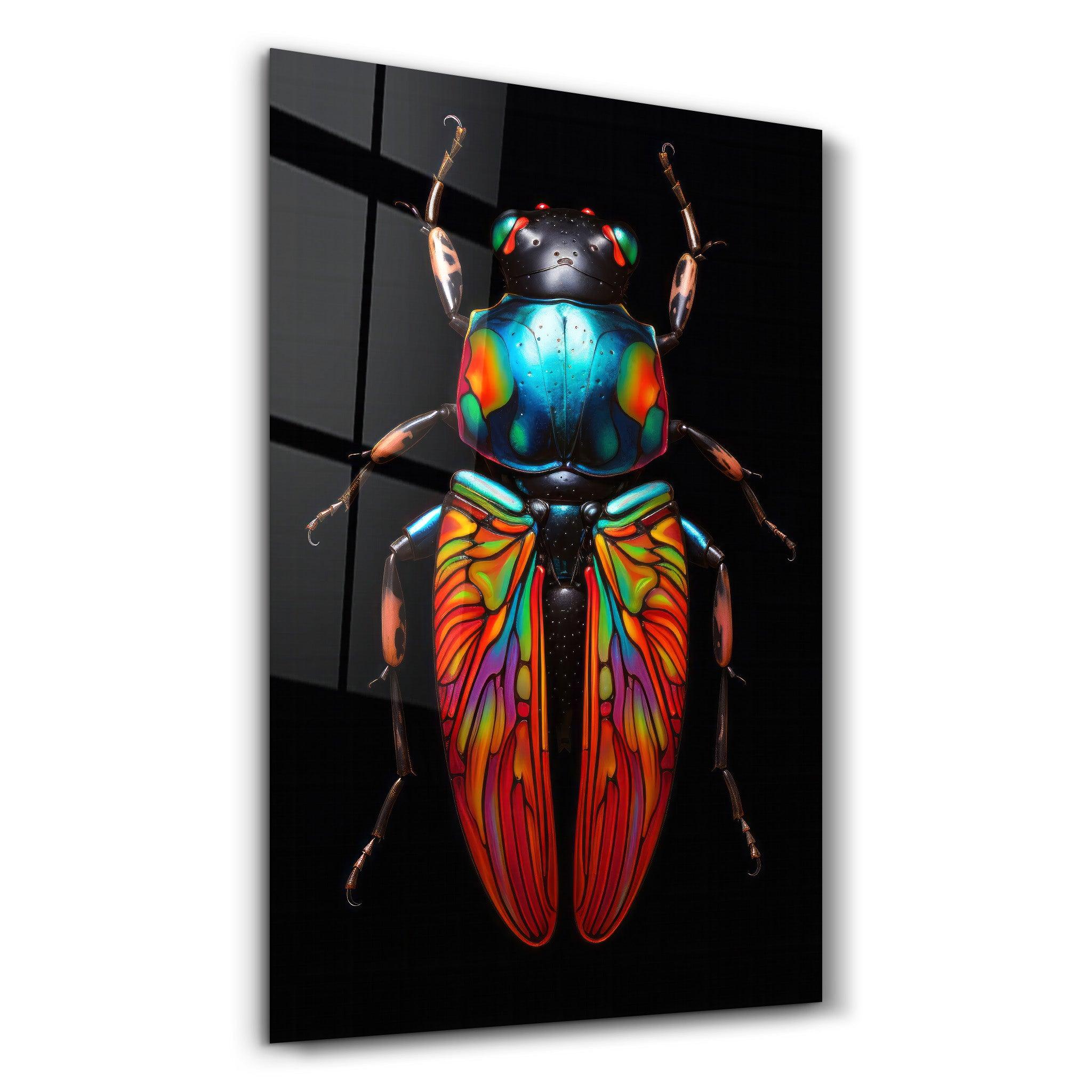 Mystic Bug | Designers Collection Glass Wall Art - Artdesigna