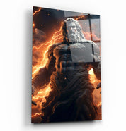 Zeus' Fire | Designers Collection Glass Wall Art - Artdesigna