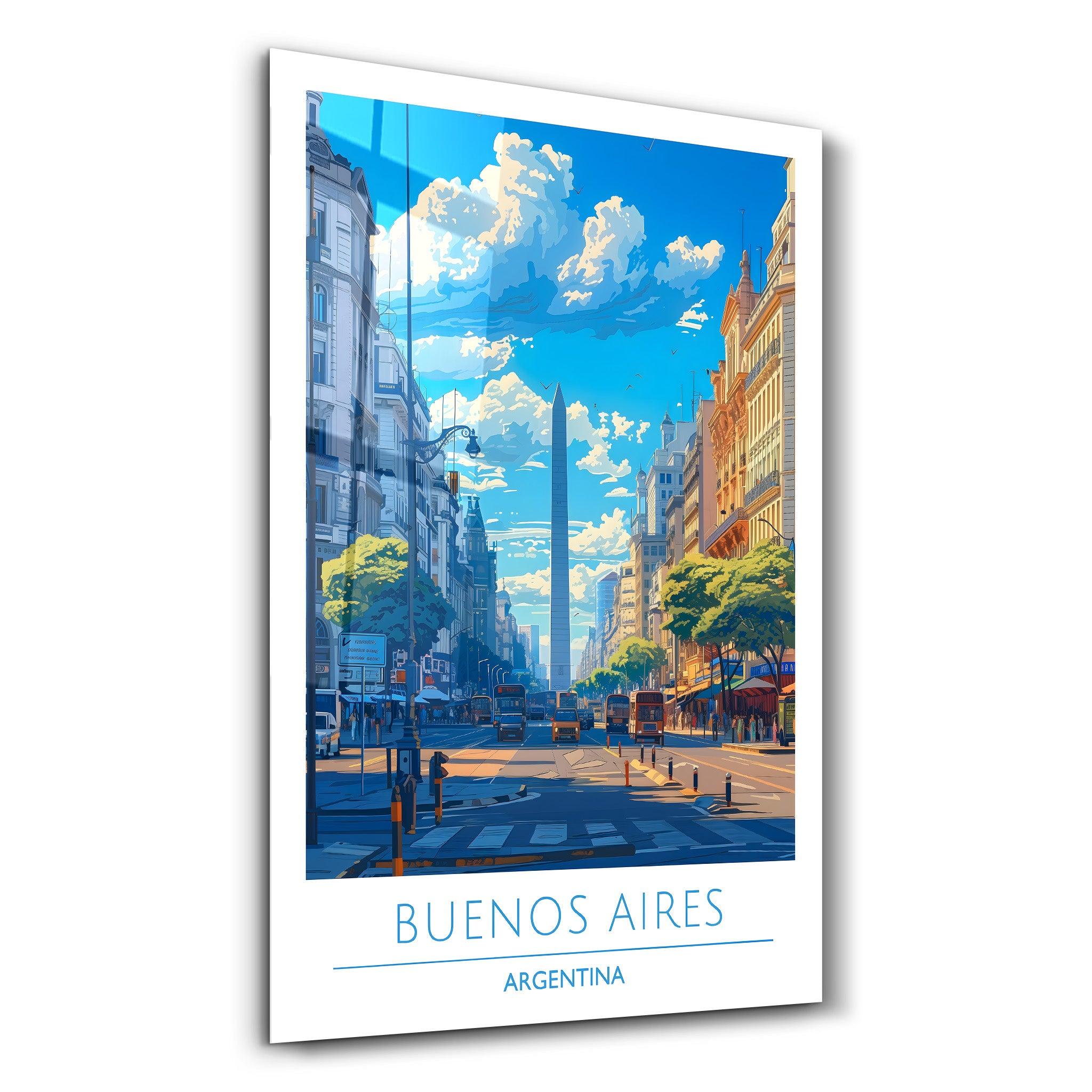 Buenos Aires Argentina 1-Travel Posters | Glass Wall Art - Artdesigna