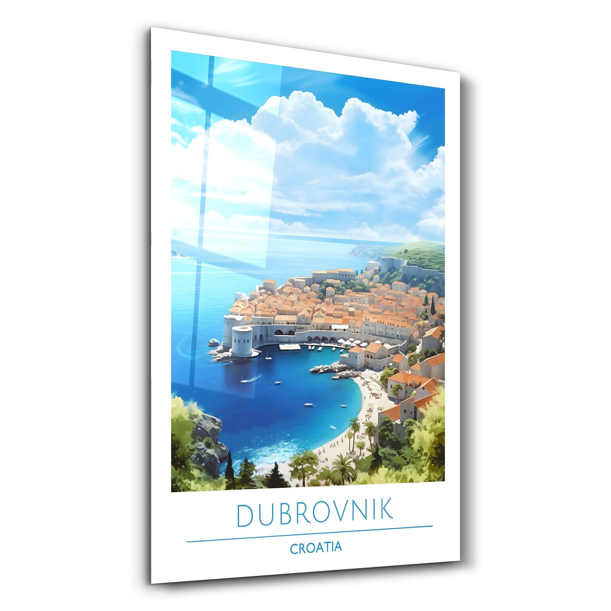 Dubrovnik Croatia 1-Travel Posters | Glass Wall Art - Artdesigna