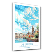 Aberdeen Scotland-Travel Posters | Glass Wall Art - Artdesigna