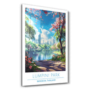 Lumpini Park-Bangkok Thailand-Travel Posters | Glass Wall Art - Artdesigna