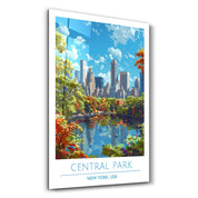 Central Park 2-New York USA-Travel Posters | Glass Wall Art - Artdesigna