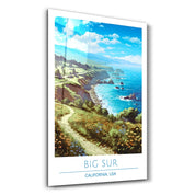 Big Sur 2-California USA-Travel Posters | Glass Wall Art - Artdesigna