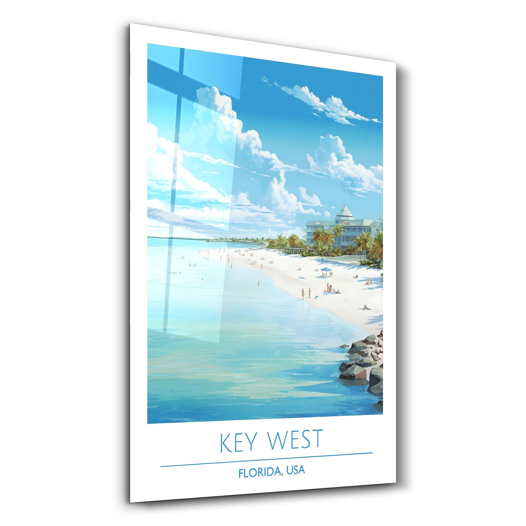 Key West 2-Florida USA-Travel Posters | Glass Wall Art - Artdesigna