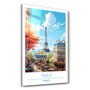 Paris France 3-Travel Posters | Glass Wall Art - Artdesigna