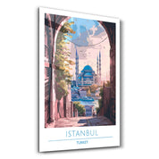 Istanbul Turkey 2-Travel Posters | Glass Wall Art - Artdesigna